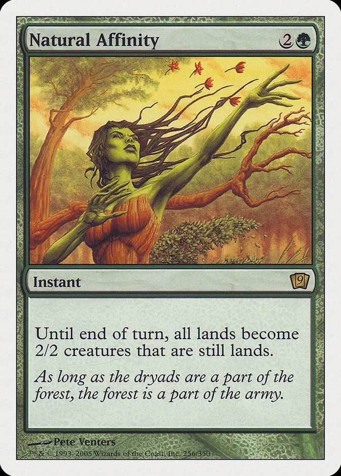 2005 Ninth Edition Natural Affinity rare #256 rare card image