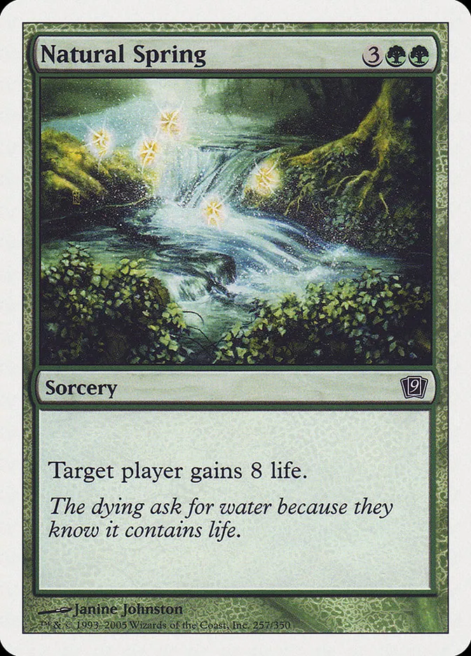 2005 Ninth Edition Natural Spring common #257 common card image