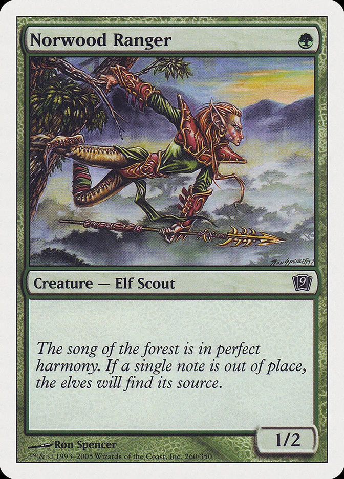 2005 Ninth Edition Norwood Ranger #260 common card image