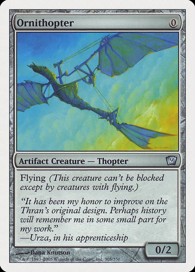2005 Ninth Edition Ornithopter uncommon #305 uncommon card image