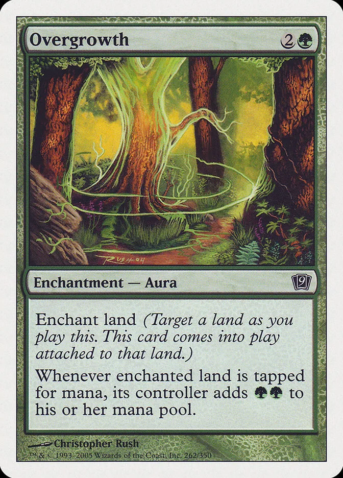2005 Ninth Edition Overgrowth common #262 common card image