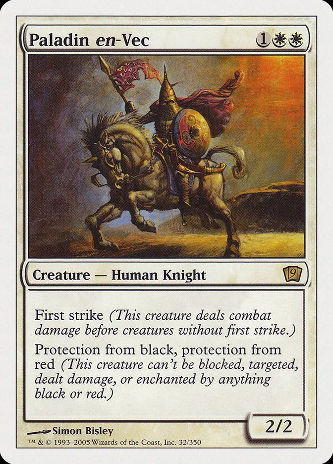 2005 Ninth Edition Paladin en-Vec #32 rare card image