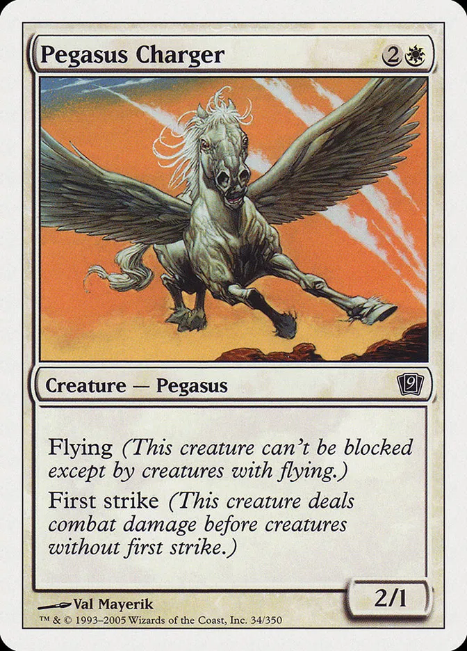 2005 Ninth Edition Pegasus Charger common #34 common card image