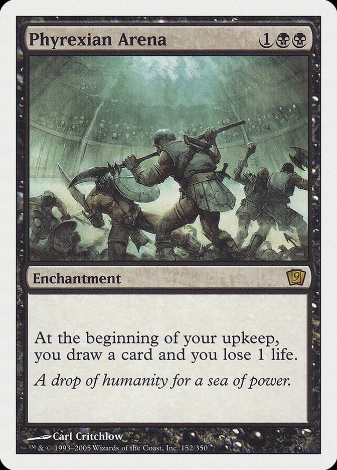 2005 Ninth Edition Phyrexian Arena #152 rare card image