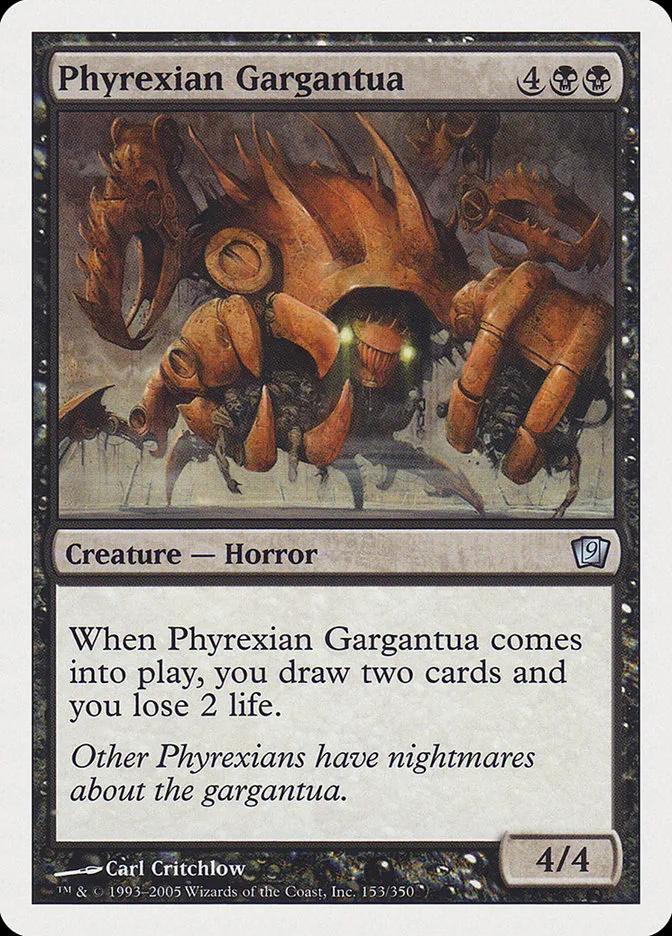 2005 Ninth Edition Phyrexian Gargantua #153 uncommon card image