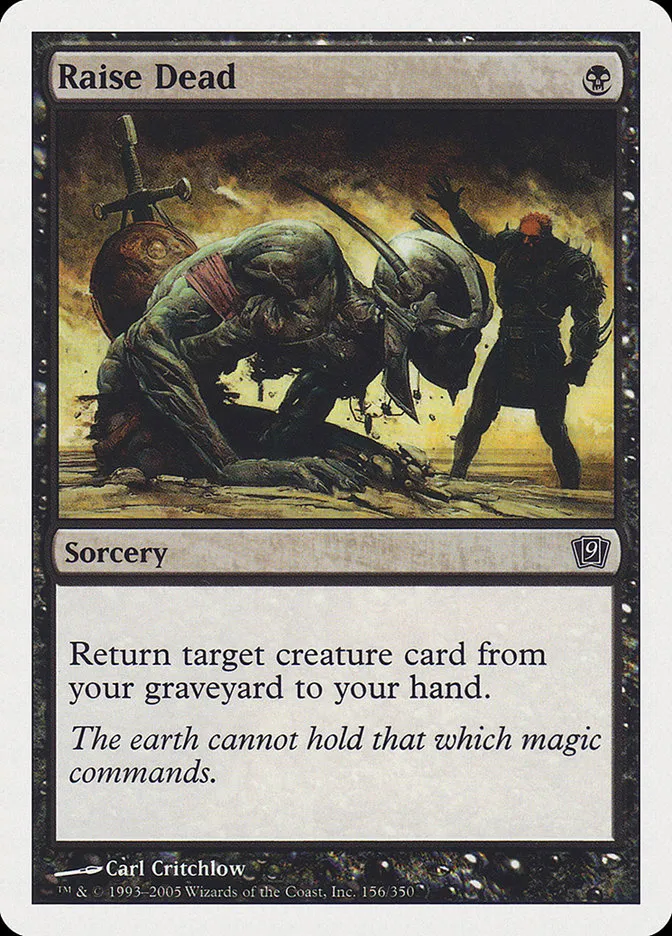 2005 Ninth Edition Raise Dead common #156 common card image