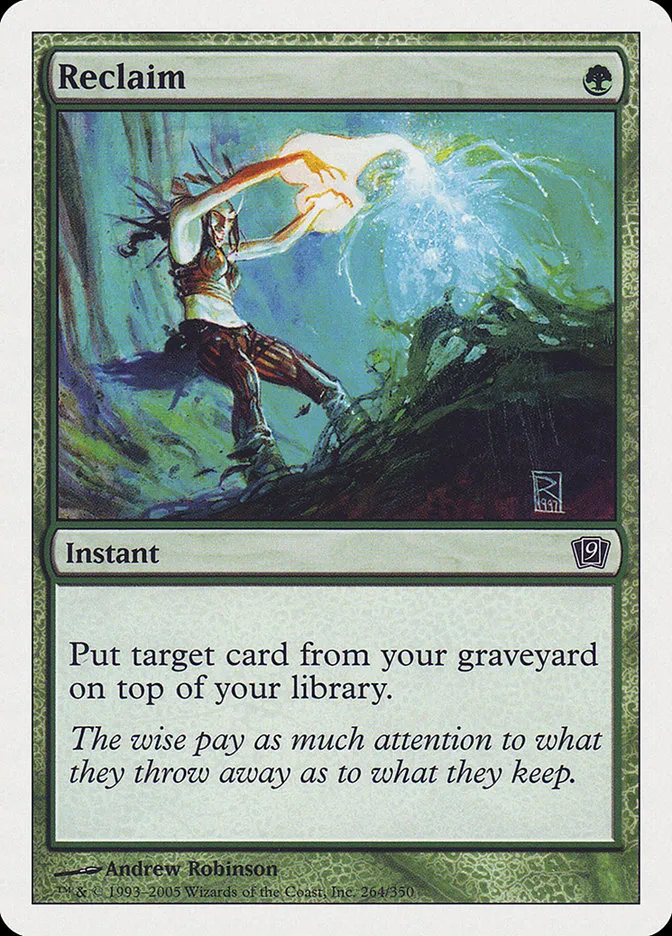 2005 Ninth Edition Reclaim common #264 common card image