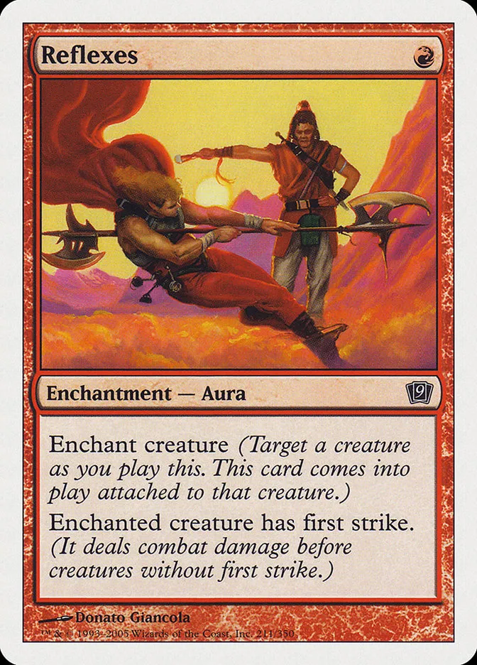 2005 Ninth Edition Reflexes common #211 common card image