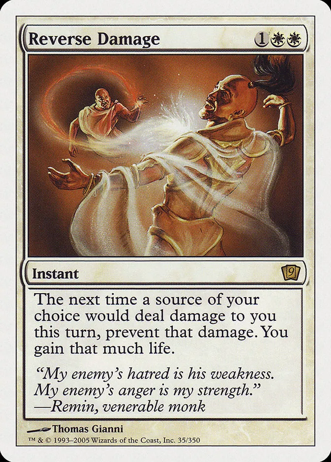 2005 Ninth Edition Reverse Damage rare #35 rare card image