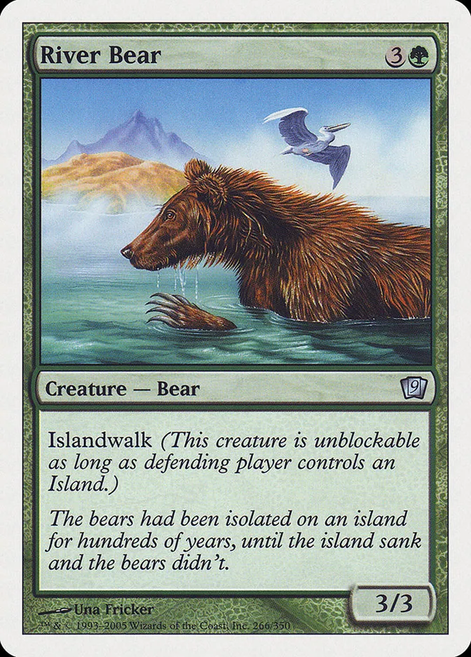 2005 Ninth Edition River Bear uncommon #266 uncommon card image