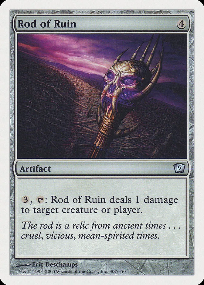 2005 Ninth Edition Rod of Ruin #307 uncommon card image
