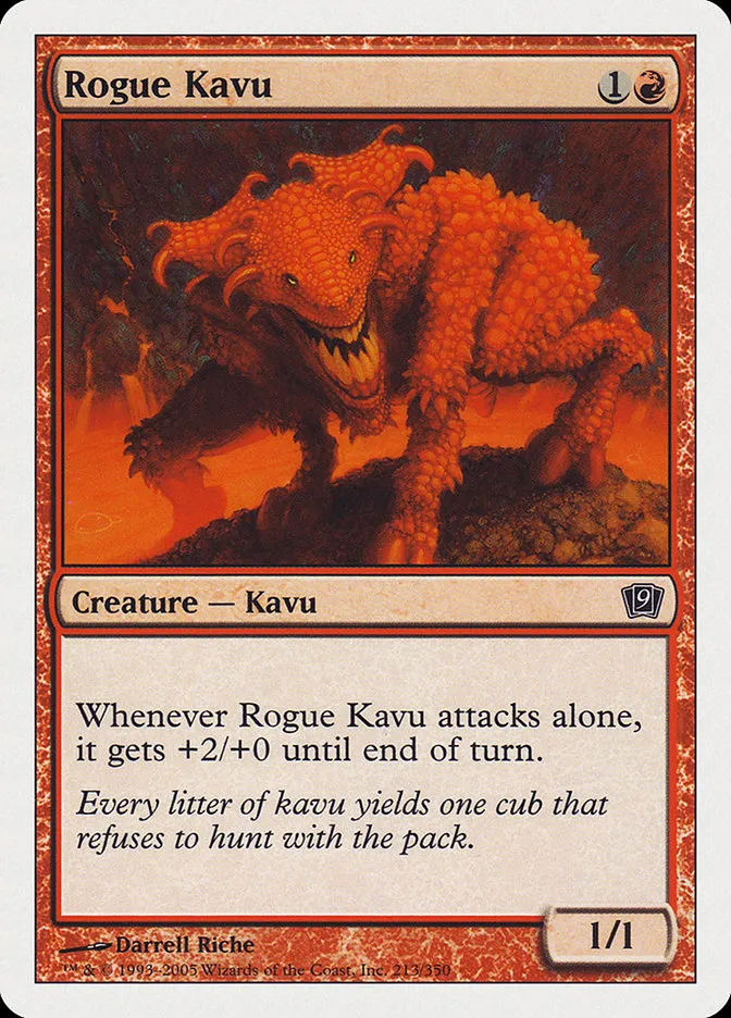 2005 Ninth Edition Rogue Kavu #213 common card image