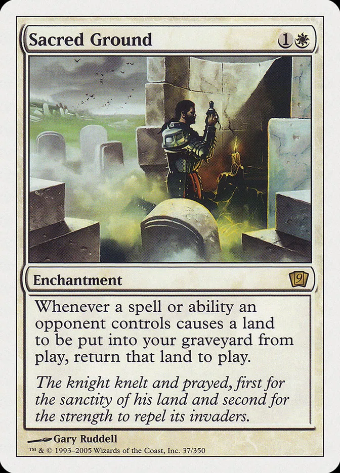2005 Ninth Edition Sacred Ground #37 rare card image