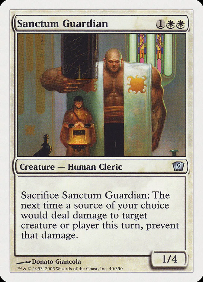 2005 Ninth Edition Sanctum Guardian #40 uncommon card image