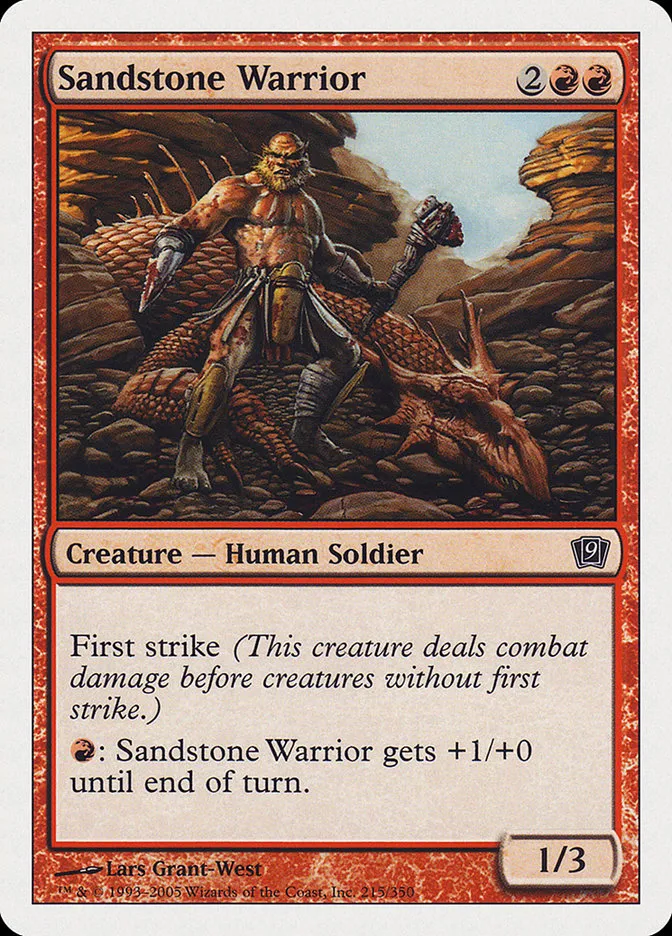 2005 Ninth Edition Sandstone Warrior common #215 common card image
