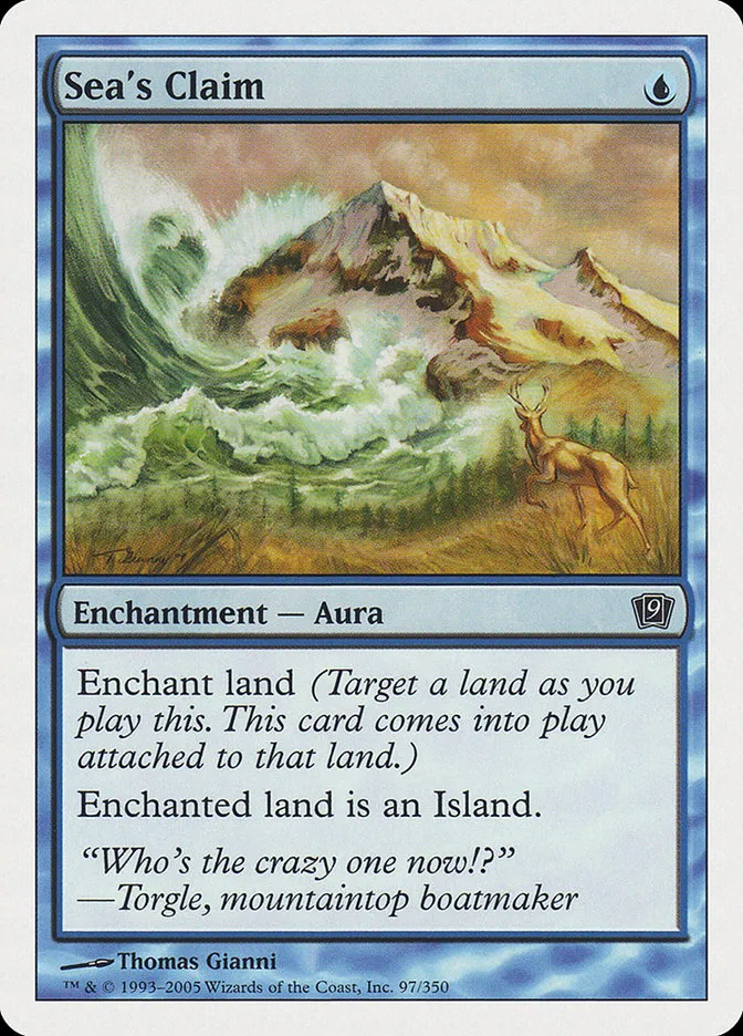 2005 Ninth Edition Sea's Claim common #97 common card image