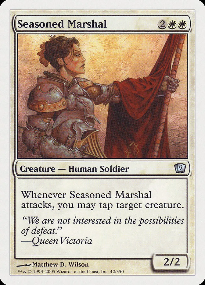 2005 Ninth Edition Seasoned Marshal #42 uncommon card image