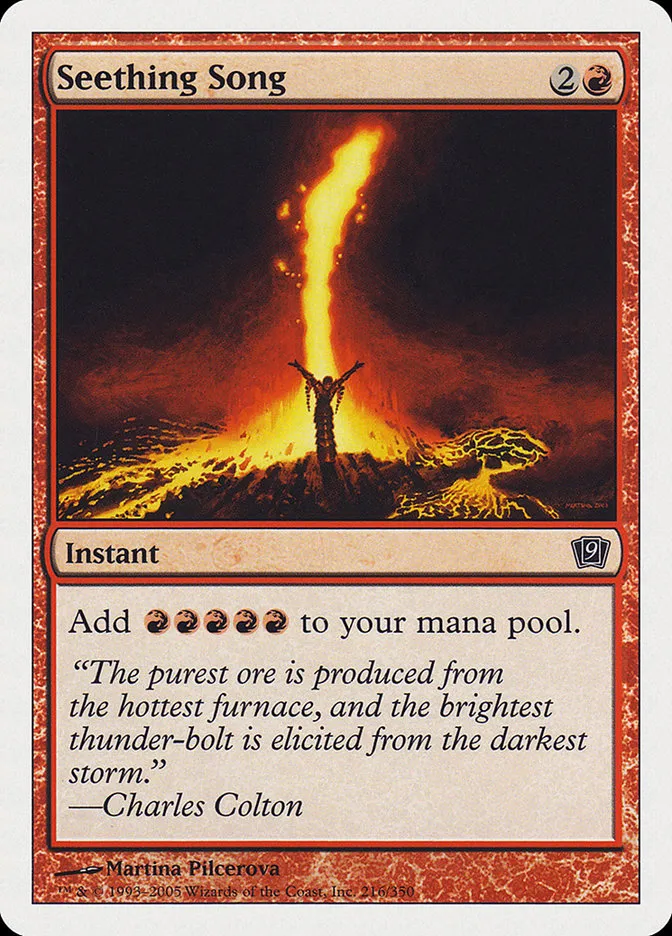 2005 Ninth Edition Seething Song common #216 common card image