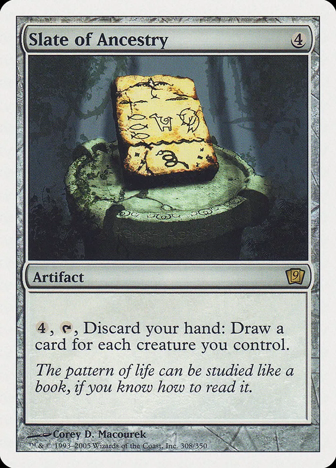 2005 Ninth Edition Slate of Ancestry #308 rare card image