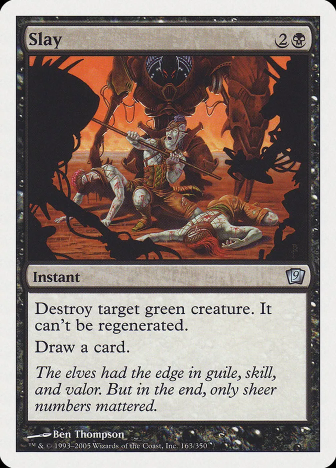 2005 Ninth Edition Slay #163 uncommon card image