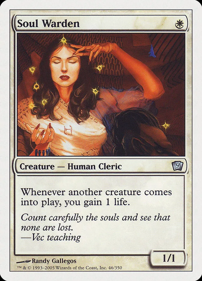 2005 Ninth Edition Soul Warden #46 uncommon card image