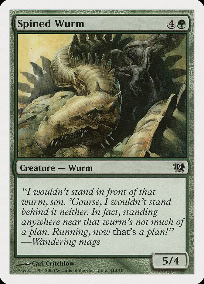 2005 Ninth Edition Spined Wurm #S10 common card image