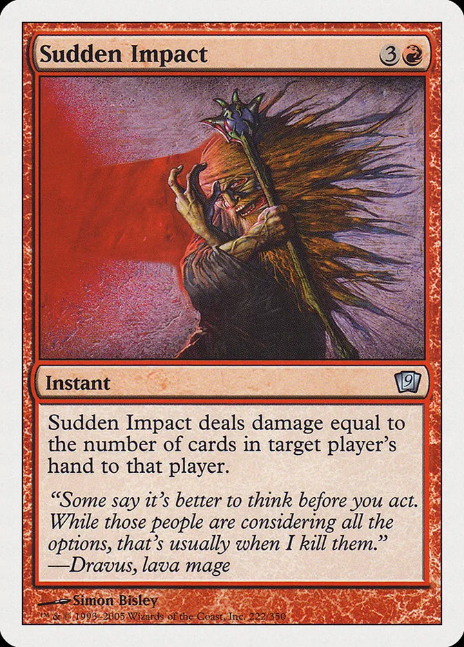 2005 Ninth Edition Sudden Impact #222 uncommon card image