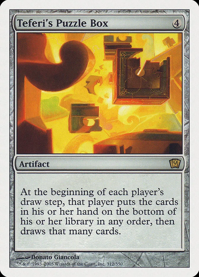 2005 Ninth Edition Teferi's Puzzle Box #312 rare card image