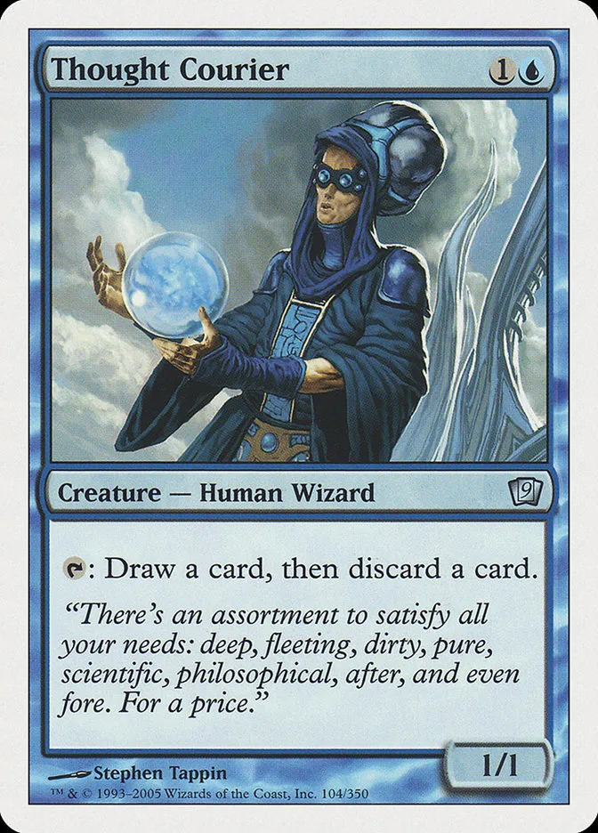 2005 Ninth Edition Thought Courier uncommon #104 uncommon card image