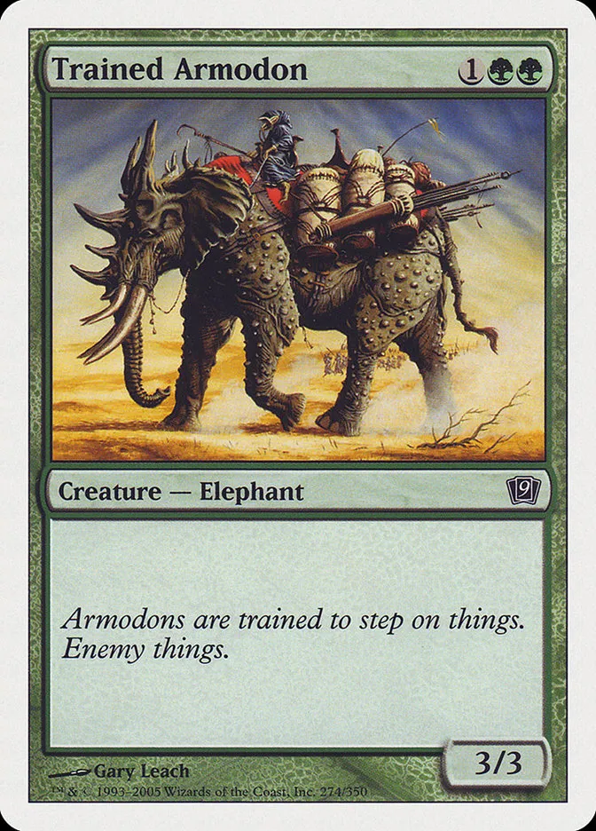 2005 Ninth Edition Trained Armodon common #274 common card image