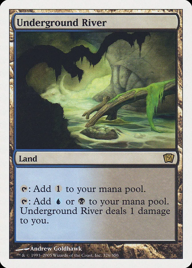 2005 Ninth Edition Underground River #326 rare card image