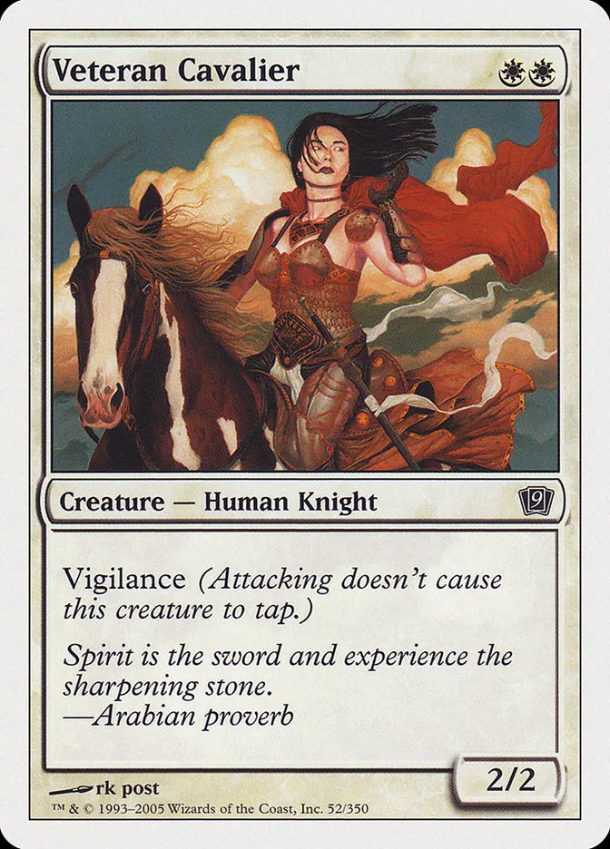 2005 Ninth Edition Veteran Cavalier common #52 common card image