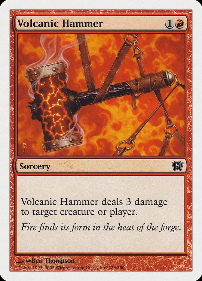 2005 Ninth Edition Volcanic Hammer common #226 common card image