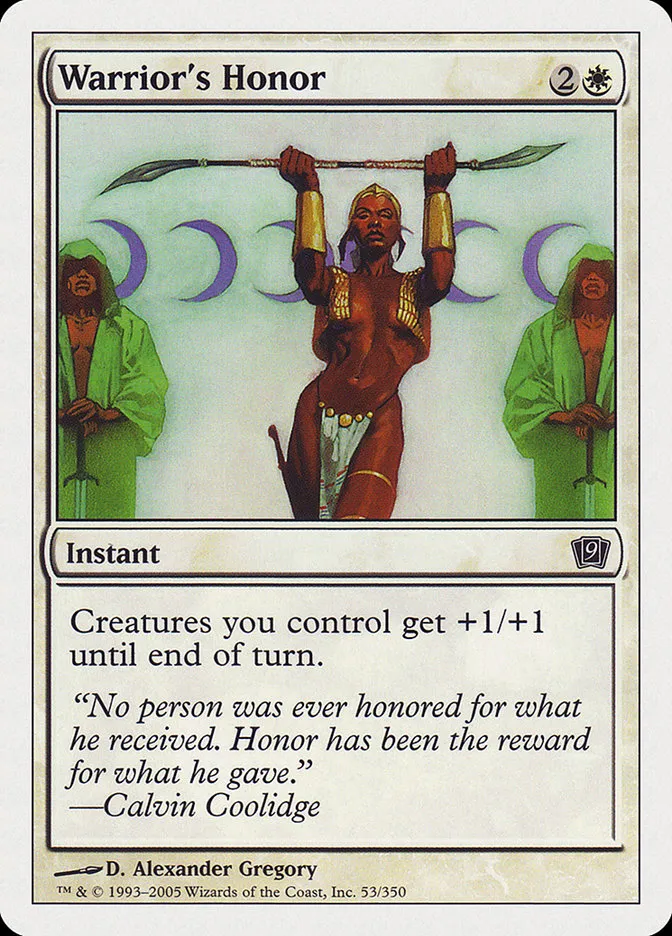 2005 Ninth Edition Warrior's Honor common #53 common card image