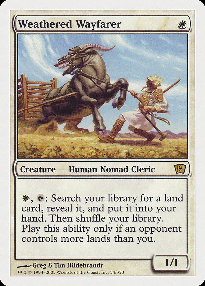 2005 Ninth Edition Weathered Wayfarer #54 rare card image