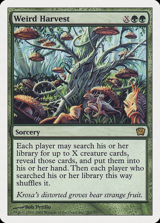 2005 Ninth Edition Weird Harvest #282 rare card image