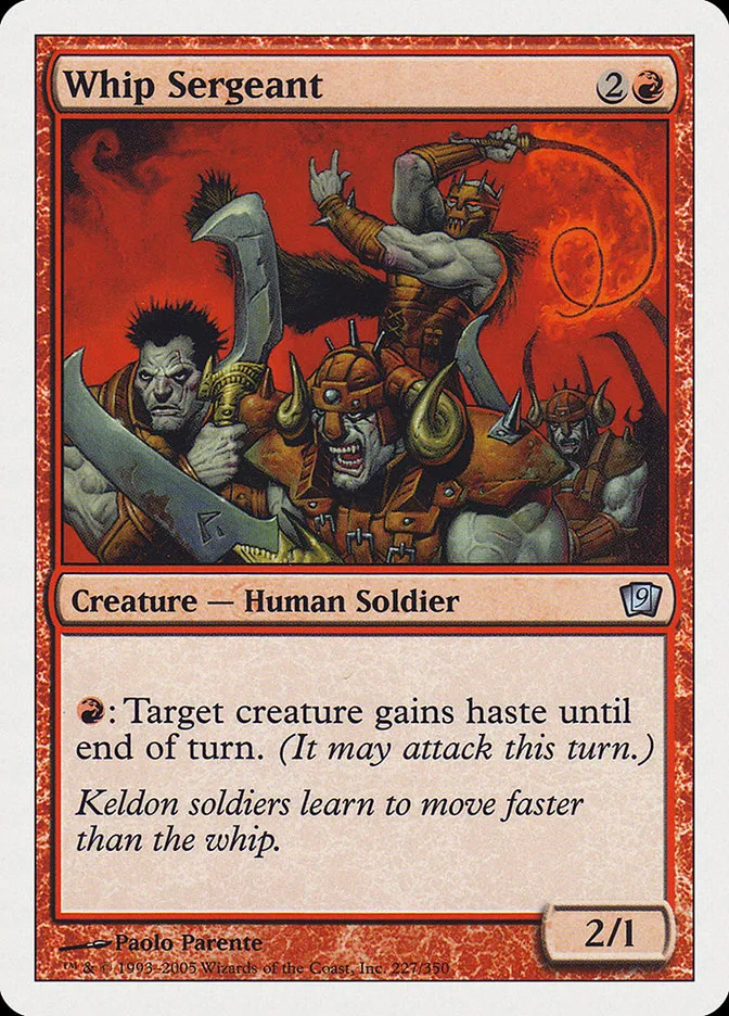 2005 Ninth Edition Whip Sergeant uncommon #227 uncommon card image