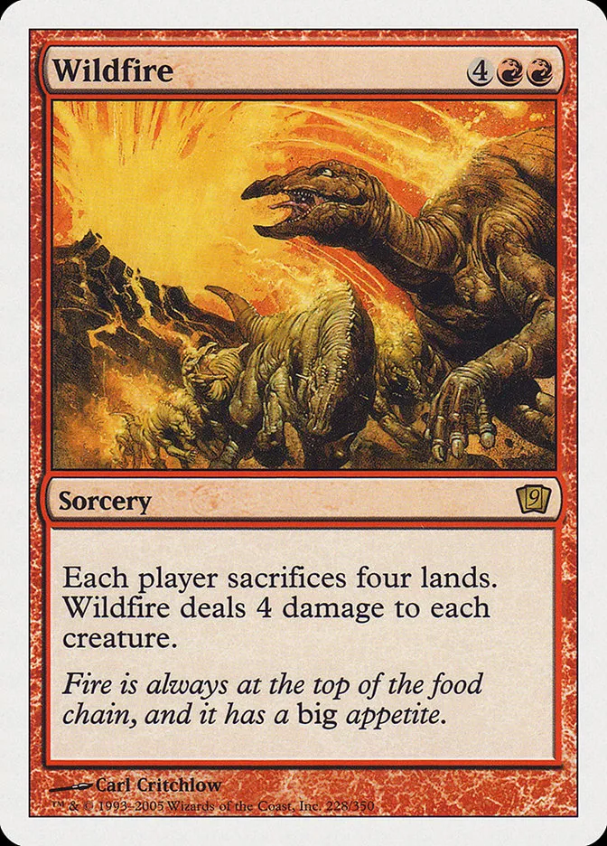 2005 Ninth Edition Wildfire rare #228 rare card image