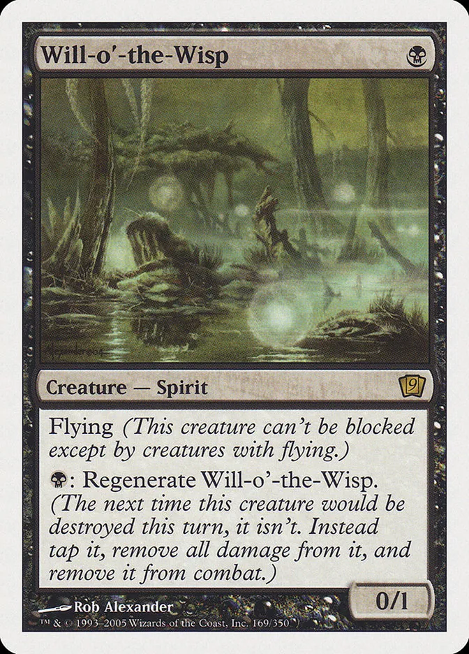 2005 Ninth Edition Will-o'-the-Wisp #169 rare card image
