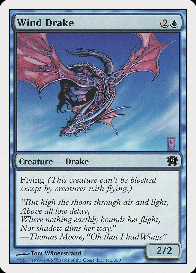 2005 Ninth Edition Wind Drake common #112 common card image
