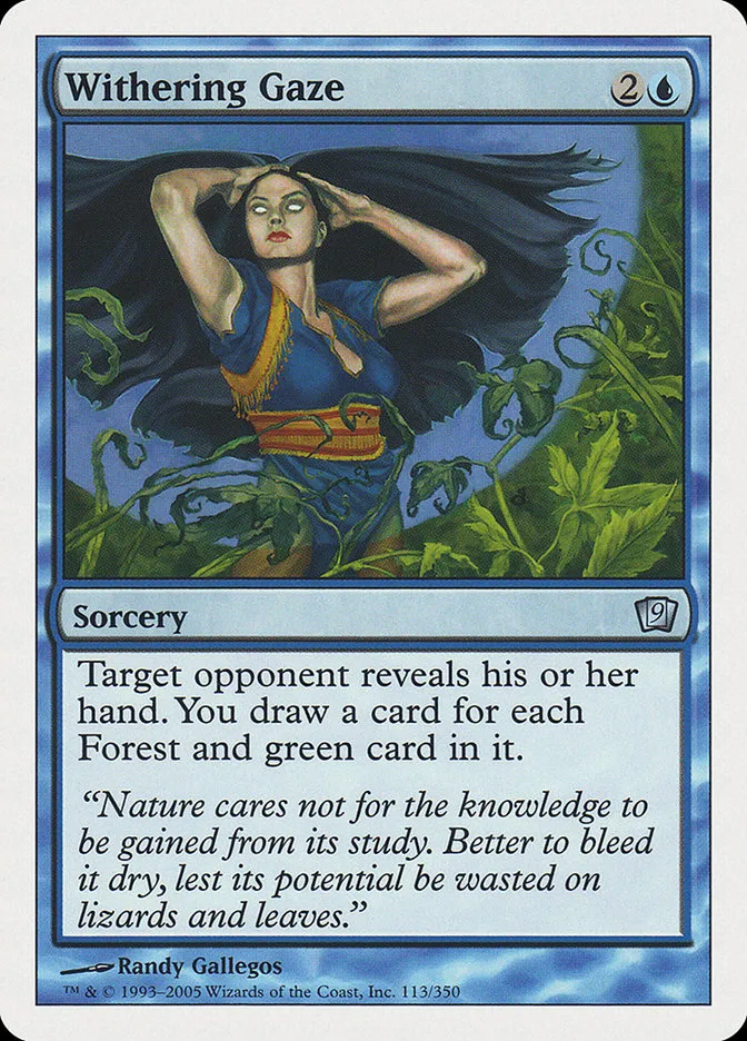2005 Ninth Edition Withering Gaze uncommon #113 uncommon card image