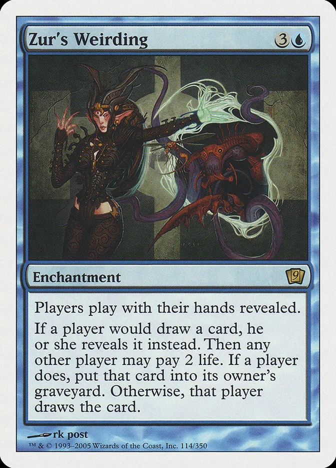 2005 Ninth Edition Zur's Weirding #114 rare card image
