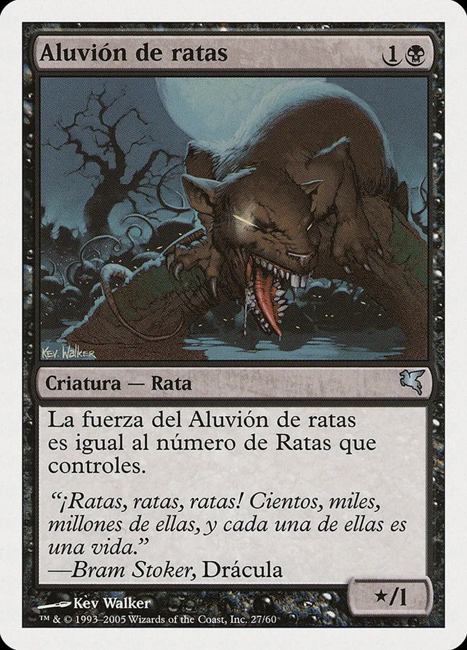 2005 Salvat 2005 Swarm of Rats #A27 uncommon card image