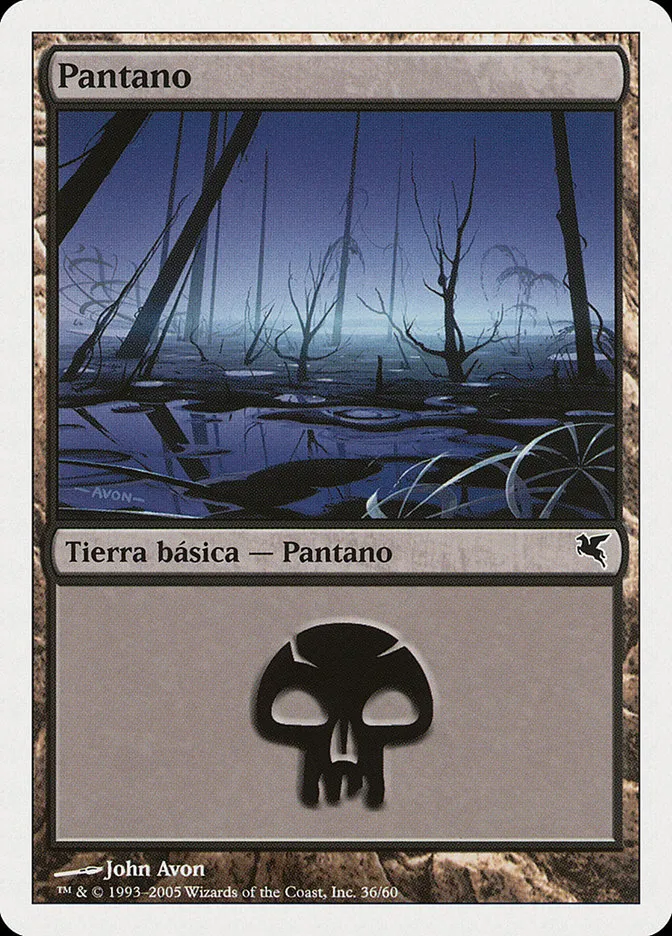 2005 Salvat 2005 Swamp #A36 common card image