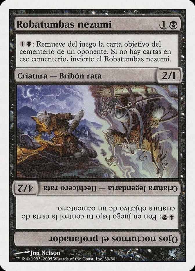 2005 Salvat 2005 Nezumi Graverobber // Nighteyes the Desecrator #A39 uncommon card image