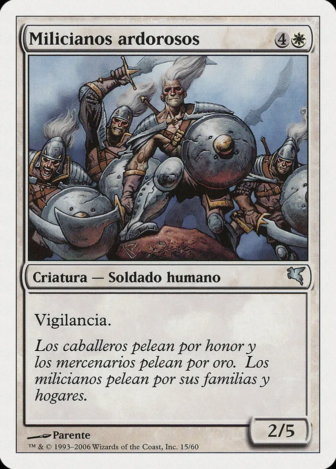 2005 Salvat 2005 Ardent Militia uncommon #G15 uncommon card image