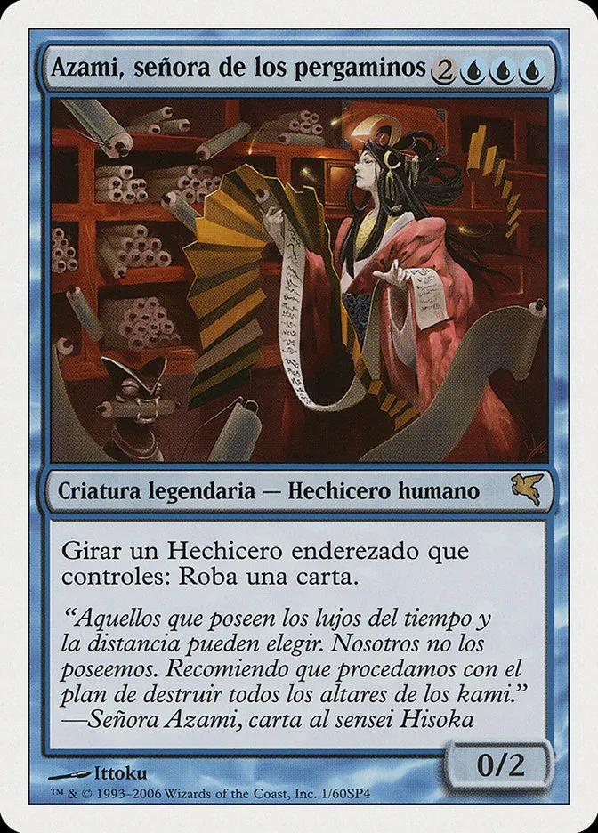 2005 Salvat 2005 Azami, Lady of Scrolls rare #H1 rare card image