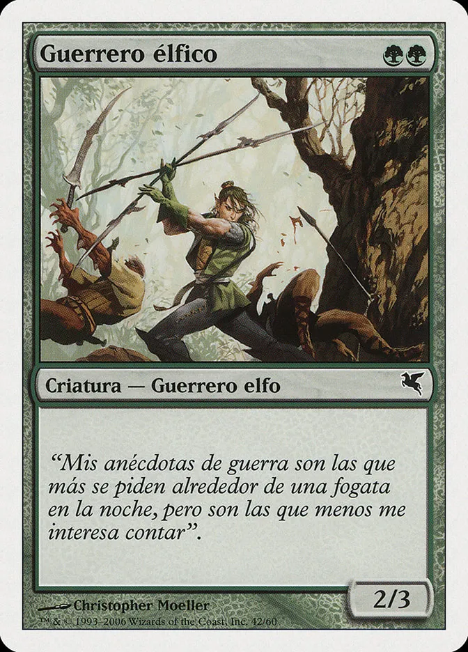 2005 Salvat 2005 Elvish Warrior #B42 common card image