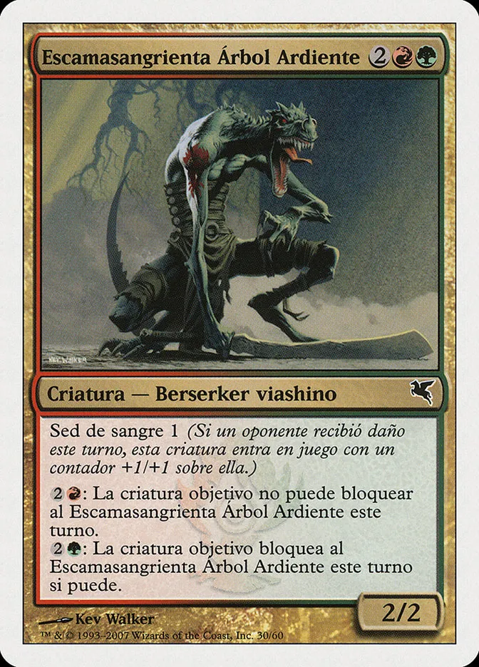 2005 Salvat 2005 Burning-Tree Bloodscale common #I30 common card image