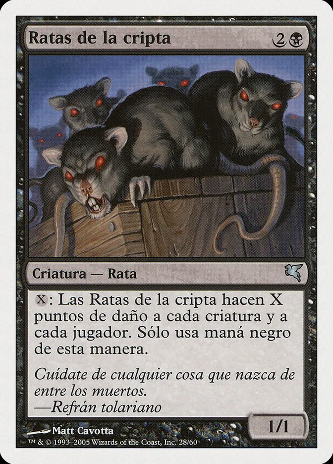 2005 Salvat 2005 Crypt Rats uncommon #A28 uncommon card image